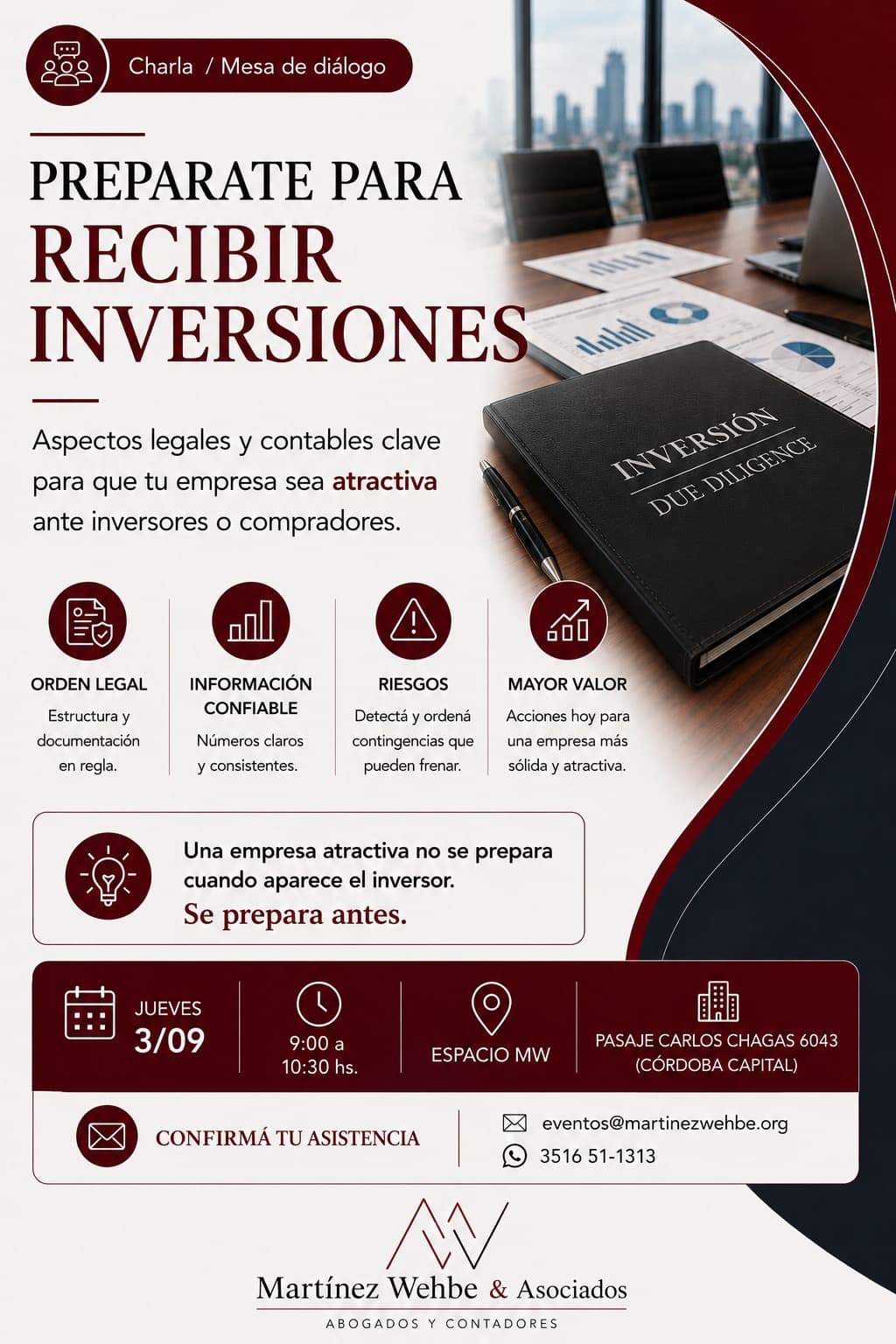 Prepárate para recibir inversiones