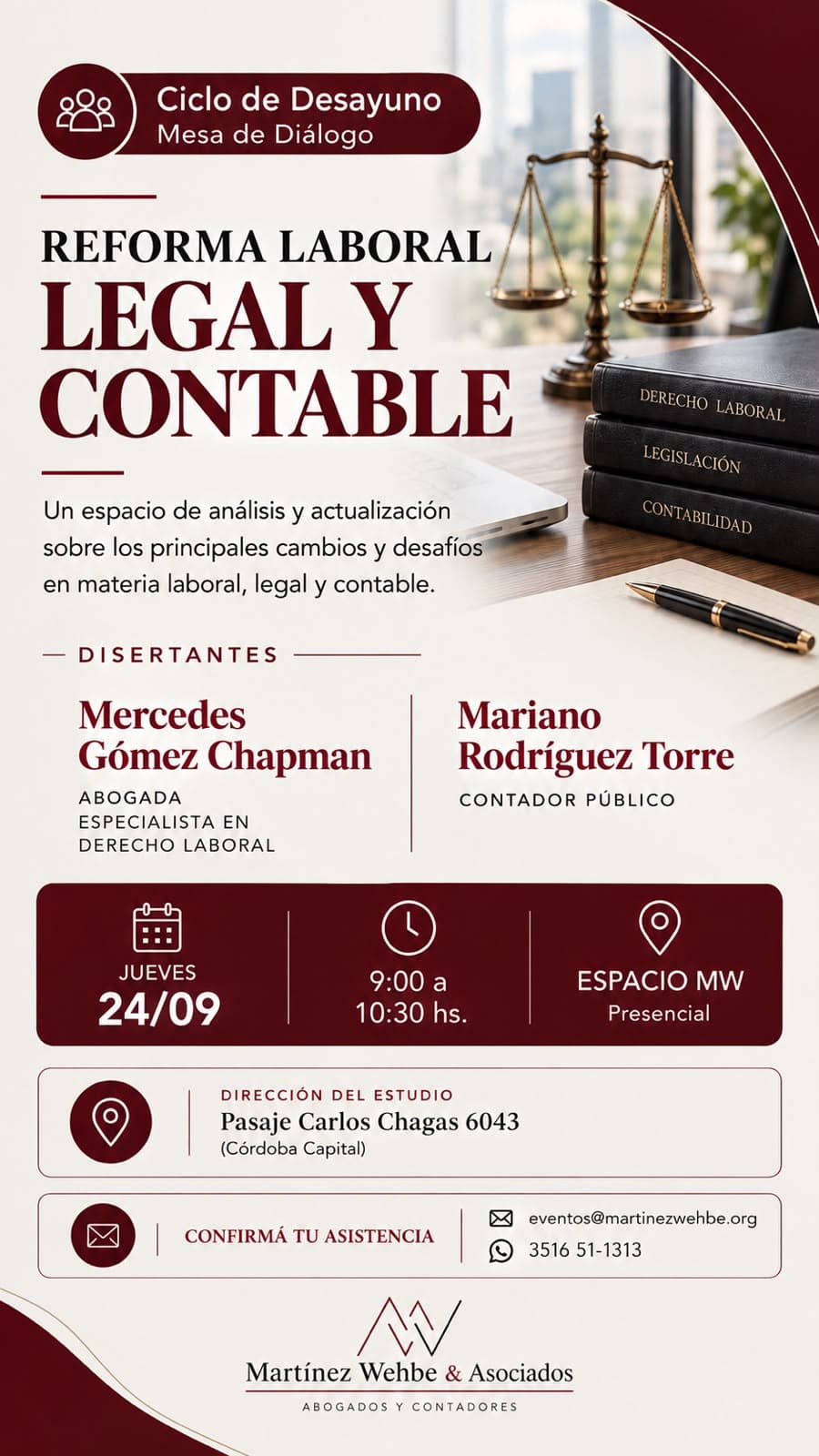 Mesa de diálogo - "Reforma laboral - Legal y Contable"